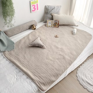 PRIELLE Babyshu 時尚幼兒防水墊 親膚棉材質, 米色, 大 100 x 140cm, 1條