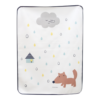 Dalpong 可愛印花防水保潔墊, 85.5 x 65.5cm, 藍色, 1個