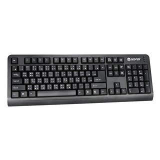 Kinyo PS/2 標準鍵盤 450 x 21 x 152mm 480g, KB-18B, 黑色