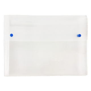 Lan CHYN 本色12層壓扣式風琴夾, 半透明色, 1個