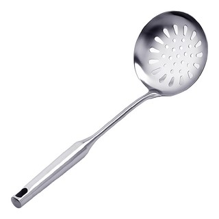 AHOYE 耐用一體成形不鏽鋼漏勺, 漏勺, 銀色, 1支