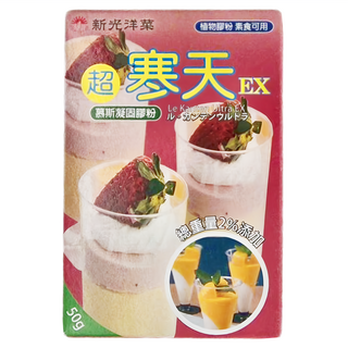 新光洋菜 超寒天EX, 慕斯凝固膠粉, 50g, 1盒