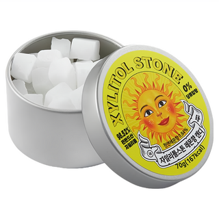 XYLITOL STONE Candy 韓國木糖醇小方糖 13 檸檬, 1個, 70g