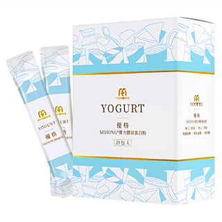 MIHONG 米鴻生醫 彈力膠原蛋白粉 滋養優格 4g, 1盒, 20條