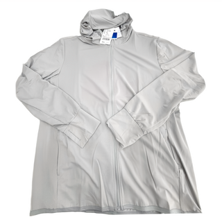 冰絲水感防曬衣，連帽，紫外線防護, 灰色, XXL