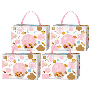 TRYGOODZ 翠菓子 櫻の花米果禮盒, 綜合米果餅乾 (1盒), 4盒