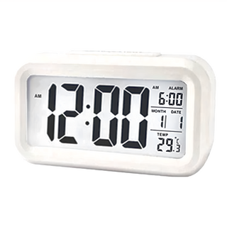 葉子小舖 多功能LED鬧鐘, 白色