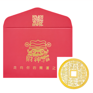 財神小舖 山鬼花錢 開運金屬貼 SK-213，提升運勢，招財避邪，隨身守護, 1張