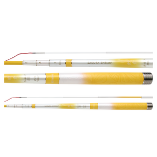 TOYO 紗倉 5-6-7 2:8調 釣蝦竿, 粉黃色, 2.1m