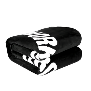 BROOKLYN WORKS 布魯克林 風格保暖毯 120 x 120cm 黑色 露營保暖舒適, 1件
