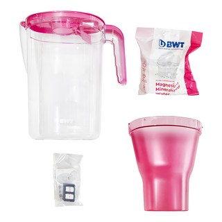 BWT 德國倍世 樂樂濾水壺 鎂離子 Set, VIDA 2.6L 歐洲原裝進口, 夢幻粉, 1組