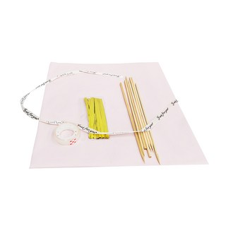 DIY棒棒糖捧花束材料包, 直徑約15~17CM, 總長約20~24CM, 情人節/生日禮, 淺紫色 + 裸粉色, 3包