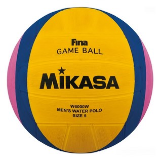MiKASA Sports 國際男子水球比賽指定用球, 模壓髮際線，帶襯裡, 5號, MKW6000W, 1個