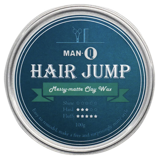 MAN-Q HAIR JUMP 匠型凝土蠟, Messy-matte Clay Wax, 100g, 1罐