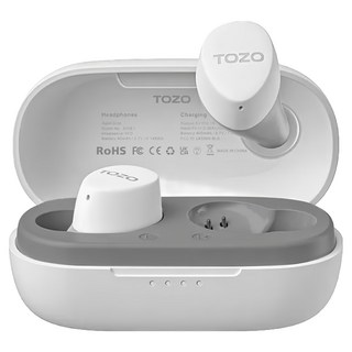 TOZO 專立體調音AI輔助真無線藍牙耳機, Agile Dots, 白色