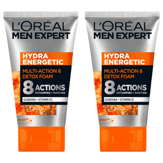 L'OREAL PARiS 巴黎萊雅 台灣公司貨 8效勁能深層洗面乳, 100ml, 2條