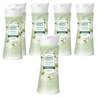 花香5 原效洗髮乳 無矽靈添加 玻尿酸精華 藜麥蛋白 茉莉花香, 200g, 6瓶