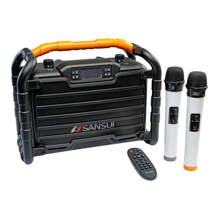 SANSUI 山水 重低音戶外防水手提行動KTV 6.5吋低音 3吋高音 防震 一鍵消除原音, SS2-K55