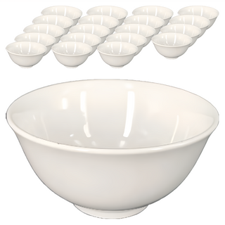 TATUNG 大同磁器 飯碗 - 簡約陶瓷餐碗 適用於米飯、湯品、甜點, 20個, 白色