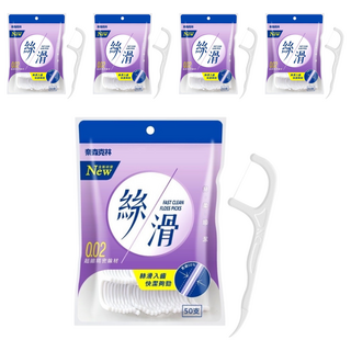 奈森克林 絲滑牙線棒 超細精密線材, 50支, 5包