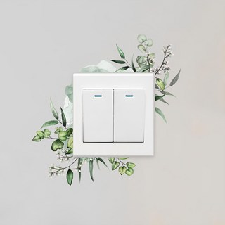 WE CHAMP 開關貼3個組 WTB-057, 花草