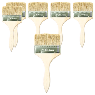 小麥購物 木柄油漆刷 Y702 73g, 6支