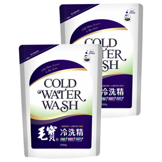 毛寶 冷洗精補充包, 2kg, 2包