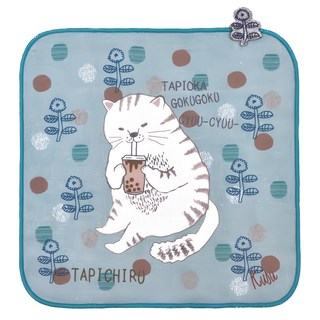 kUSUgURU JAPAN 日本眼鏡貓 Tapichiru系列 紗布絨手帕 毛巾