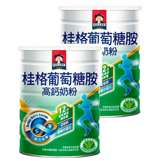QUAKER 桂格 葡萄糖胺高鈣奶粉, 750g, 2罐