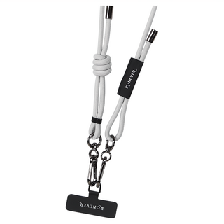 RONEVER 手機編織掛繩, 蒼雪灰, 1條