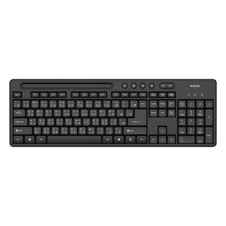 Kinyo 多功能置物USB鍵盤 440 x 145 x 31mm 480g, 黑色, KB-41U, 製造商軸, 1個