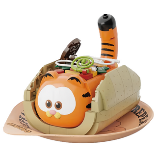 PANTASy 拼奇 加菲貓美味塔可 收藏積木 86808,可愛造型積木,親子同樂收藏, 1盒