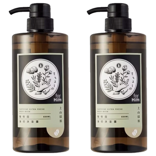 tsaio 上山採藥 咖啡因極淨沐浴露, 600ml, 2瓶