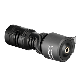 Saramonic 楓笛 智慧型手機麥克風 SmartMic + UC, 超輕巧耐用，即插即用，操作簡單快捷, 黑色