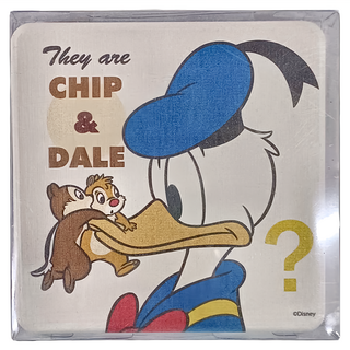 收納王妃 唐老鴨珪藻土杯墊2入組 方形, 奇奇蒂蒂, 1組