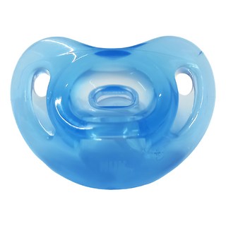 NUK SENSITIVE安撫奶嘴 100%柔軟矽膠, 0-6個月, 藍色, 1個