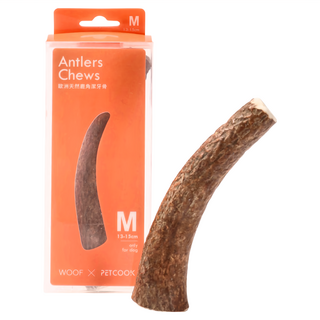 PETCOOK 派庫廚房 潔牙骨零食 M號 13-15cm, 天然鹿角, 1包