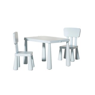 哩哩摳摳 LILIKOKO 歐風成長書桌椅 一桌兩椅, 藍