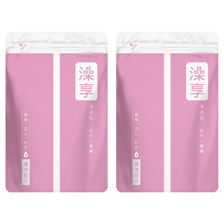 澡享 沐浴乳 補充包 牡丹小蒼蘭 Set 台灣製造, 650g, 2包