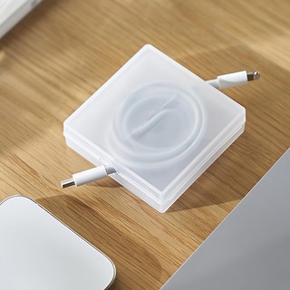 Ju and Ji 手機充電線收納器 簡約款, 4個, 半透明