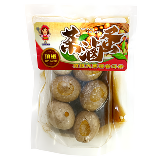 譽方媽媽 頂級大葉種普洱茶滷蛋 (茶葉蛋/滷蛋/點心/宵夜), 6顆, 1包