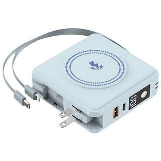 HONG JIN 宏晉 全能旅充行動電源 Type-C, HJ-V2 PRO, 寶寶藍