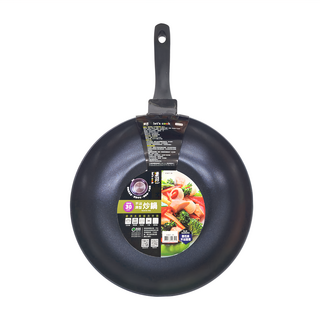 let's cook 樂司廚品 不沾深型炒鍋 適用於瓦斯爐/電爐/陶瓷爐/430電磁爐, 30cm, 1個