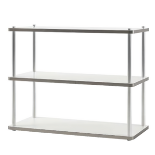 woodray Mid Century 置物展示架 白色, 3層, 800 x 300 x 640mm