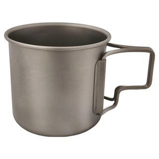 TEMPEST 純鈦梯形手把水杯 無蓋, 灰色, 1個