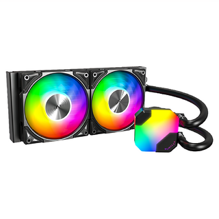 MONTECH 君主 HyperFlow ARGB 水冷散熱器 240mm, 黑色, 1個, HyperFlow ARGB 240mm