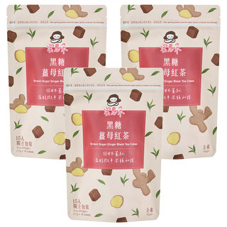 Medolly 蜜思朵 黑糖薑母紅茶 獨立包裝, 15顆, 17g, 3袋