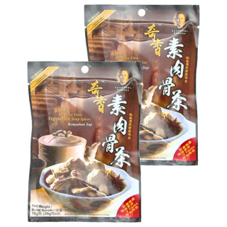 奇香 素肉骨茶 Set 馬來西亞風味 100%中藥材研磨製成, 35g, 2袋