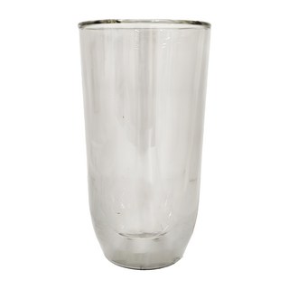 GOODGLAS 好玻 BOBA 雙層玻璃杯，420ml，手工硼玻璃杯，耐熱至120度C, 透黑, 1個