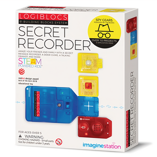 4M IMAGINE STATION邏輯積木玩具套裝 SECRET RECORDER, 多色, 1盒